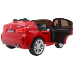 Elektrické autíčko BMW X6 - dvojmiestne - lakované - červené